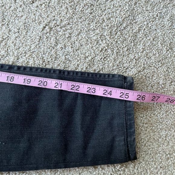 Rag and Bone Skinny Distressed Black Jeans - Picture 4 of 12